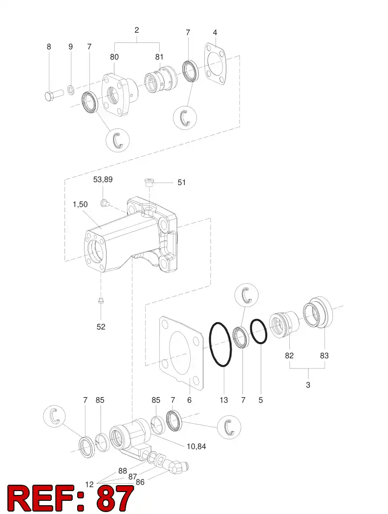 81294959 812 949 59 Nut, Lock - Sandvik Technical Drawing