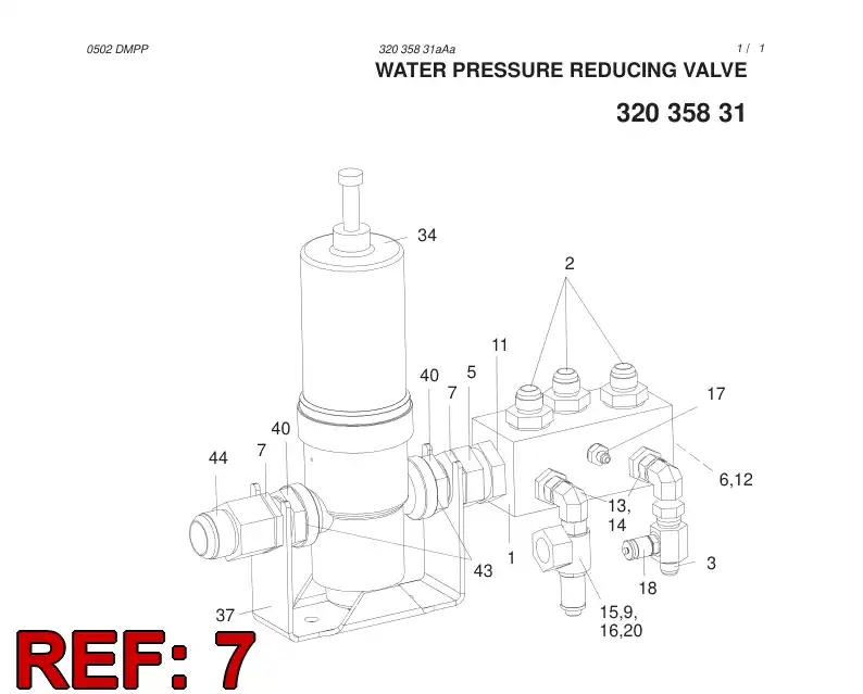 81295019 812 950 19 LOCK NUT - Sandvik Technical Drawing