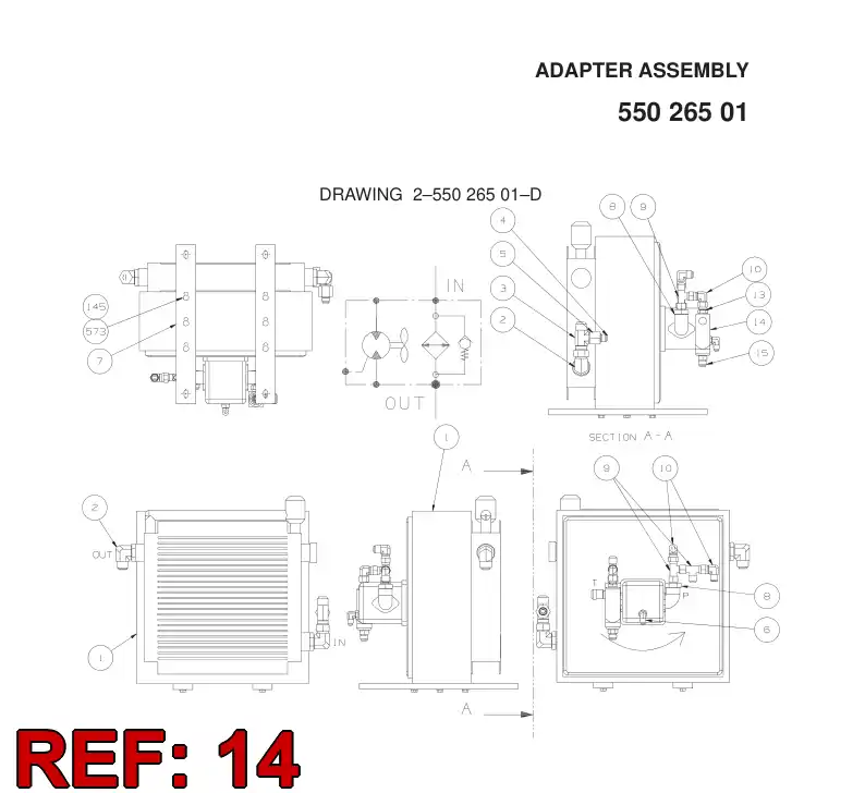 81297579 812 975 79 FLOW CONTROL VALVE - Sandvik Technical Drawing
