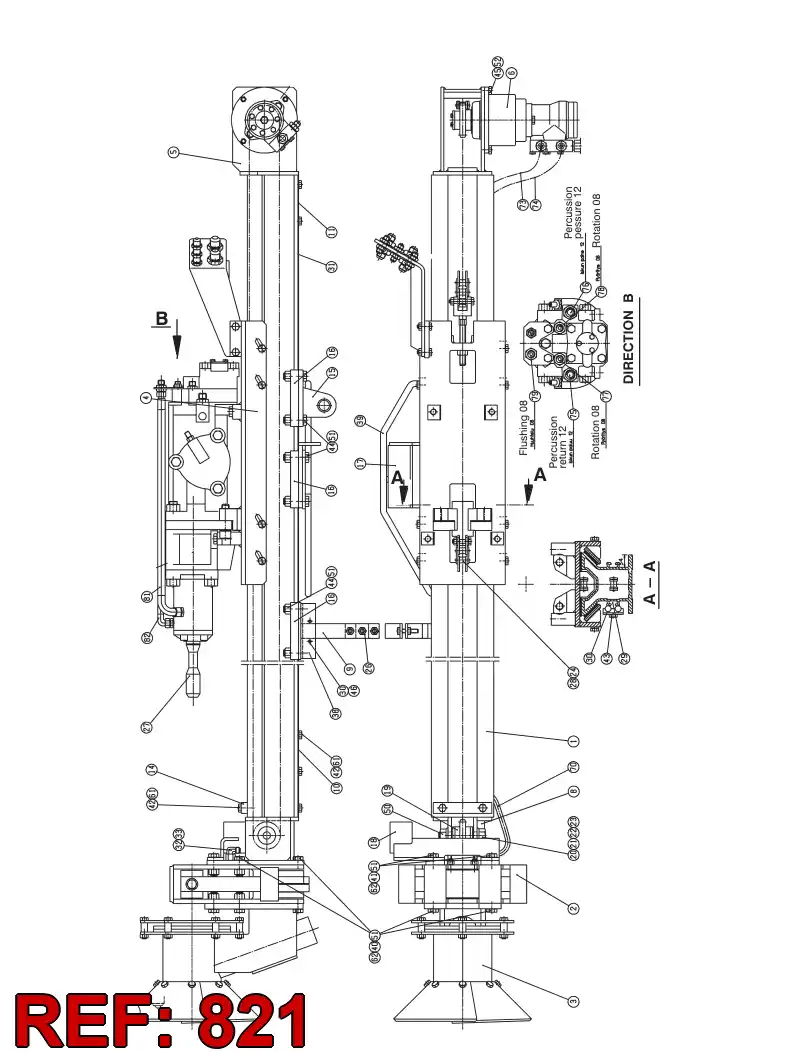 81304769 813 047 69 BUSHING - Sandvik Technical Drawing