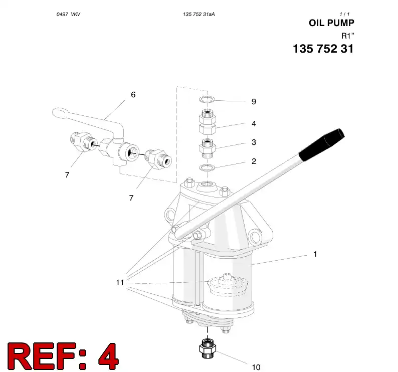 81309149 813 091 49 ADAPTER (HYDRAULIC) - Sandvik Technical Drawing