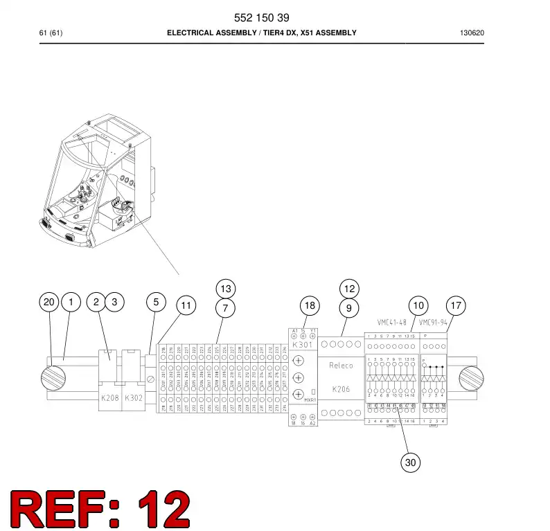 81325579a 813 255 79a TOMADA DO REL - Sandvik Technical Drawing