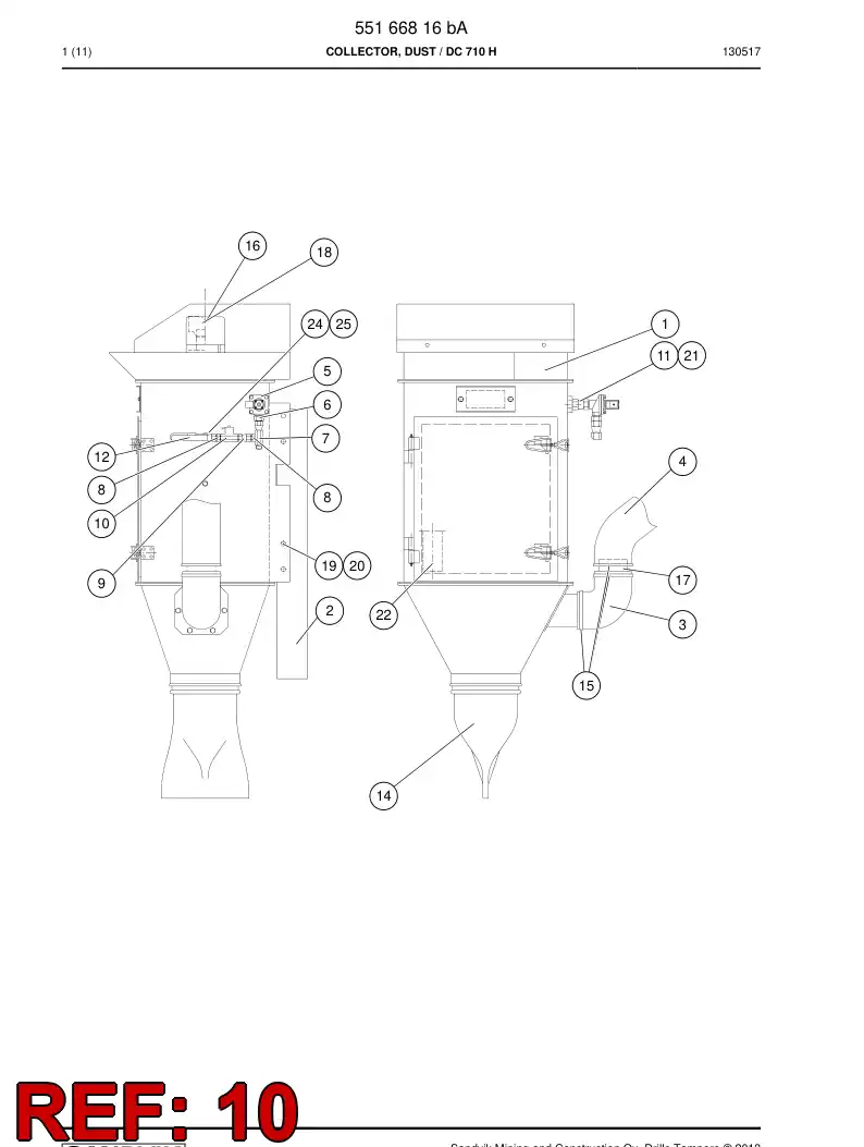 81337089 813 370 89 Valve, Directional - Sandvik Technical Drawing