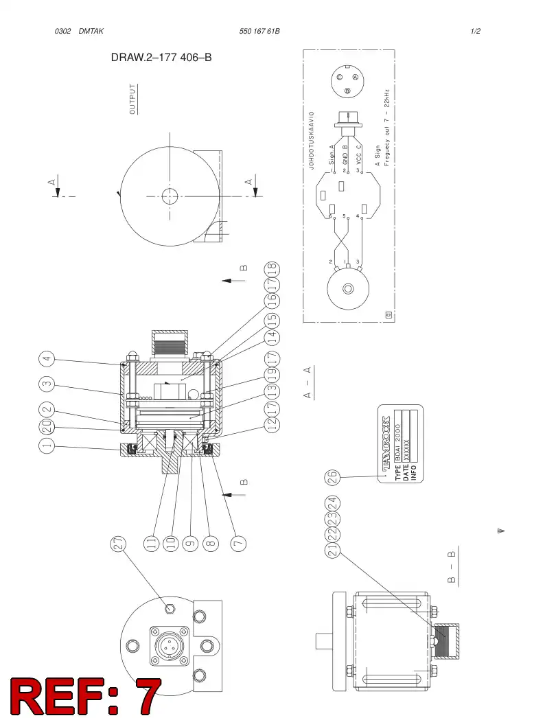 81343639 813 436 39 Seal, Shaft - Sandvik Technical Drawing