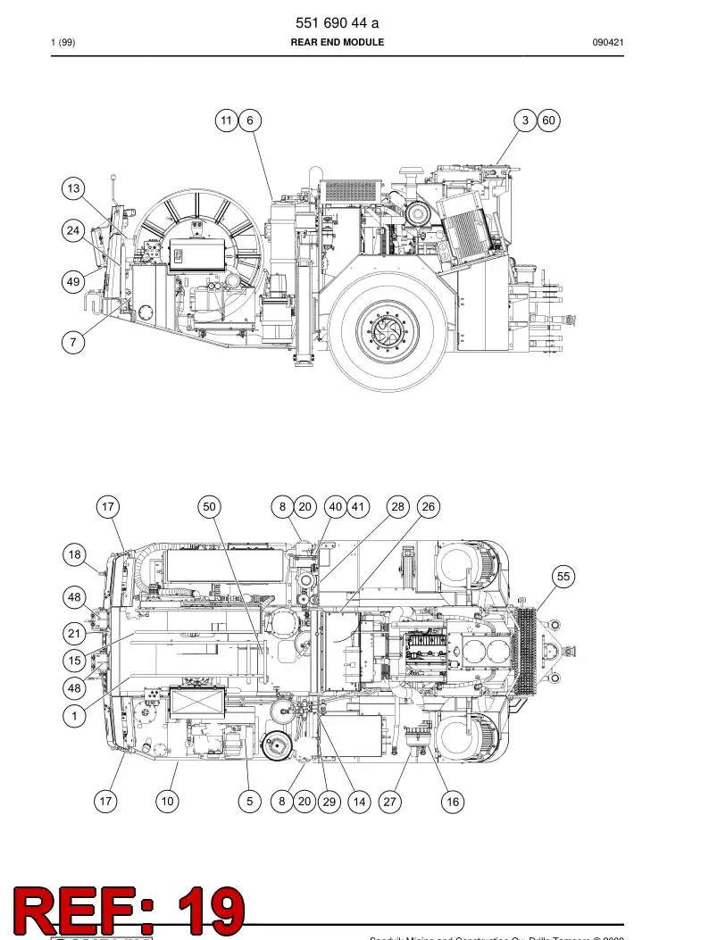 81376809b 813 768 09b Battery - Sandvik Technical Drawing