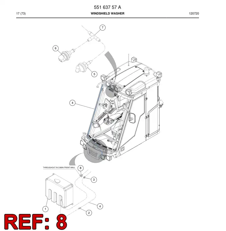 81384529 813 845 29 Entry, Cable - Sandvik Technical Drawing