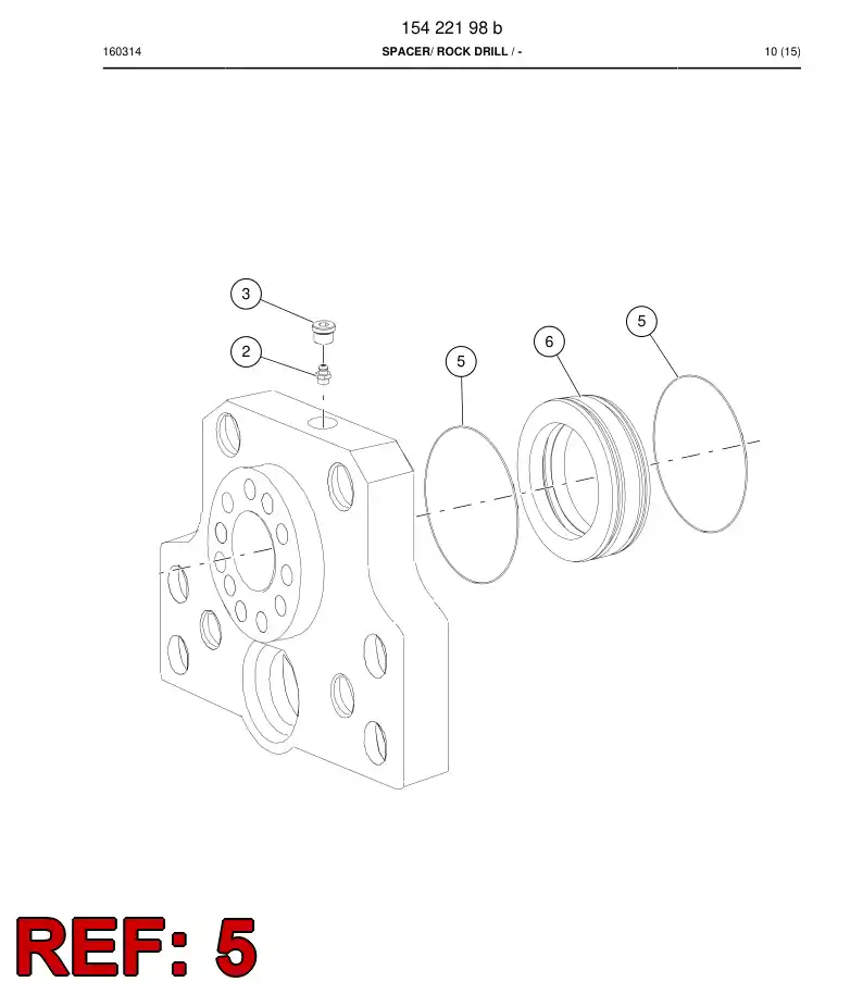 81401749a 814 017 49a O-Ring - Sandvik Technical Drawing