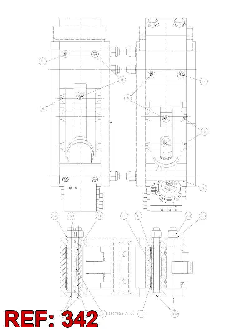 81404499 814 044 99 HEXAGON HEAD BOLT (HALF THREAD) - Sandvik Technical Drawing