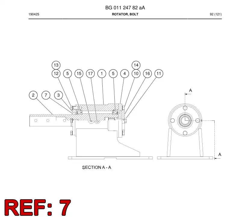 81437939 814 379 39 Seal, Shaft - Sandvik Technical Drawing