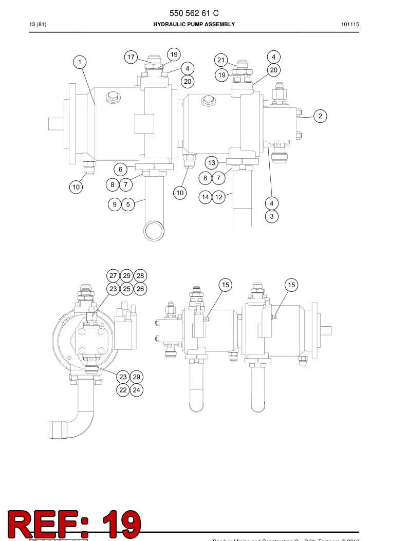 81444379a 814 443 79a Connecting Piece - Sandvik Technical Drawing