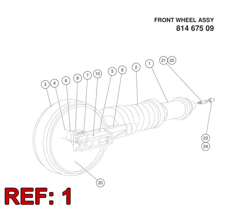 81467639 814 676 39 CYLINDER - Sandvik Technical Drawing