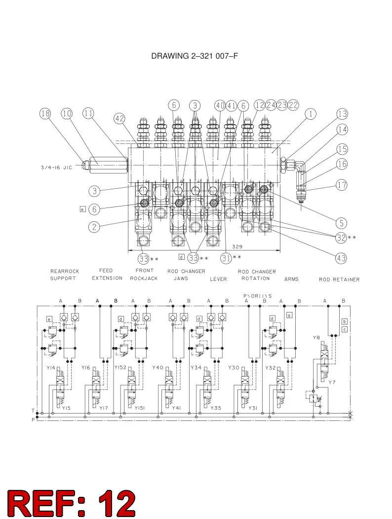 81479429 814 794 29 ADAPTER (HYDRAULIC) - Sandvik Technical Drawing