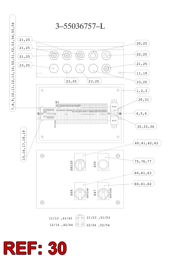 81481359 814 813 59 RELAY - Sandvik Technical Drawing