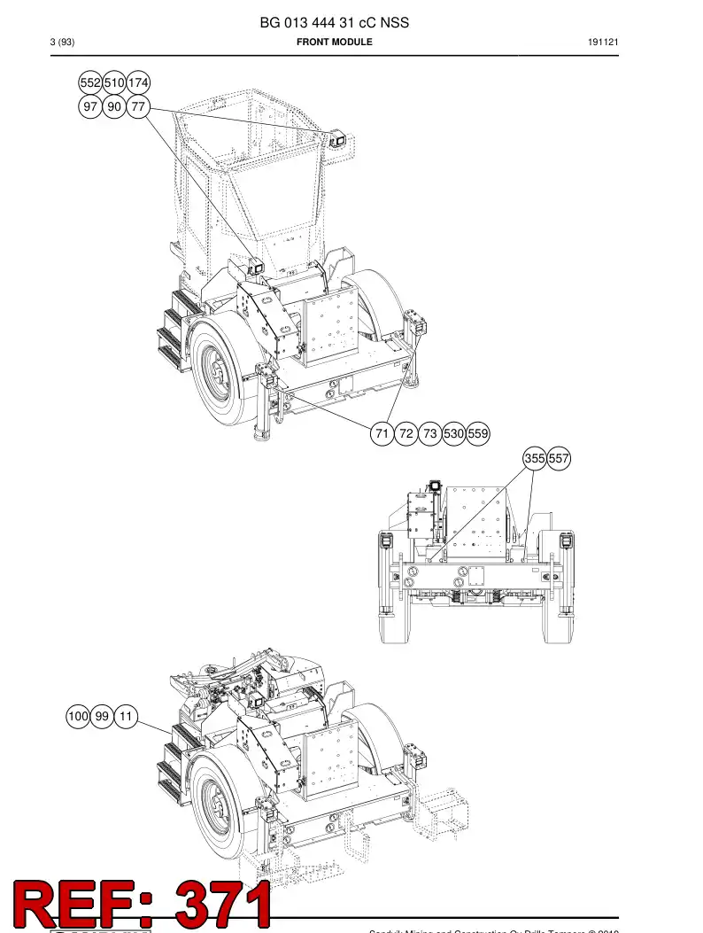 81488319 814 883 19 Hexagon head bolt - Sandvik Technical Drawing