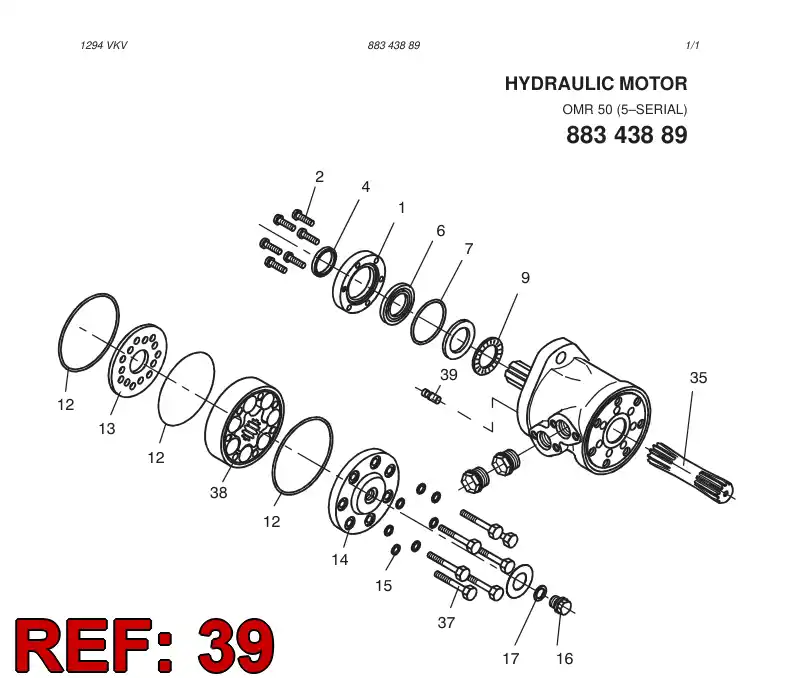 81489209 814 892 09 CHECK VALVE ASSY - Sandvik Technical Drawing