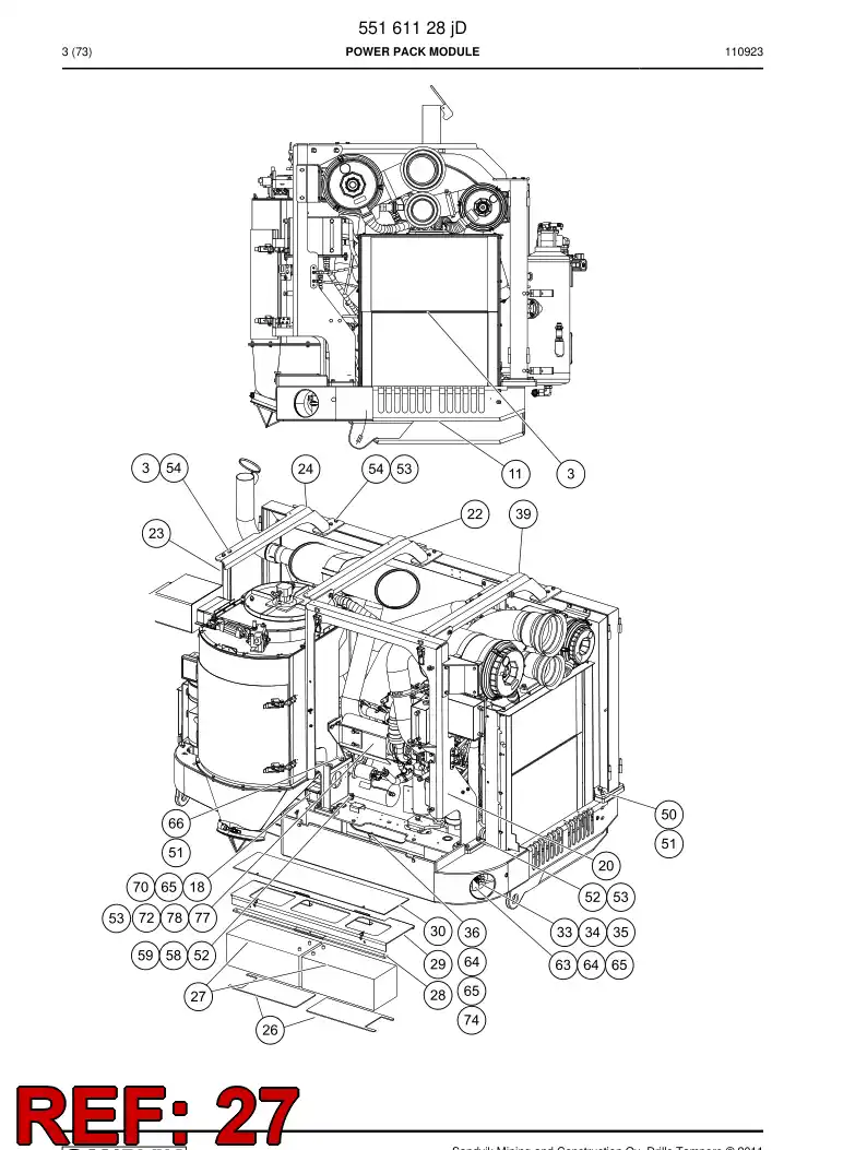 814 951 69d Battery, Starter - drawing