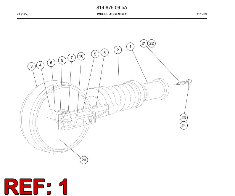 815 012 19a Seal ring - drawing