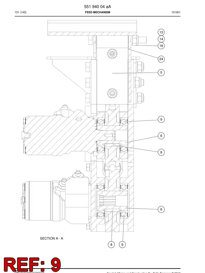 81506009 815 060 09 Bearing, Ball, Deep Groove - Sandvik Technical Drawing