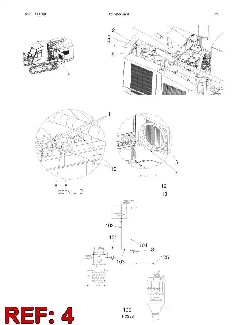 81507689 815 076 89 HOSE - Sandvik Technical Drawing