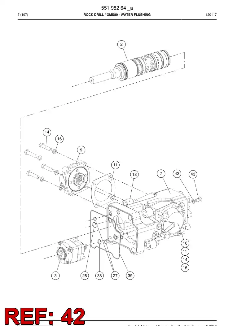 81517459a 815 174 59a CAST SEAL - Sandvik Technical Drawing