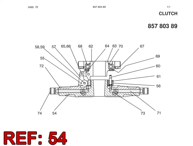 81533759 815 337 59 COUPLING PLATE - Sandvik Technical Drawing