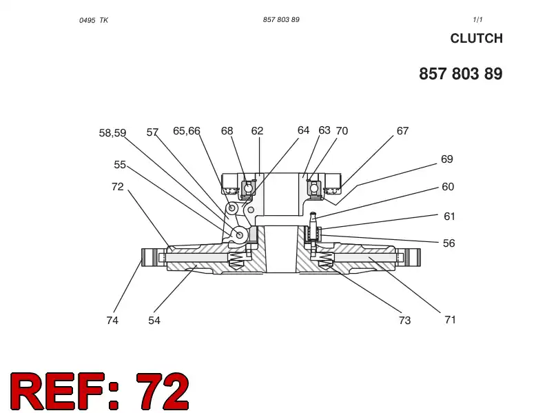 81533909 815 339 09 THRUST WASHER - Sandvik Technical Drawing