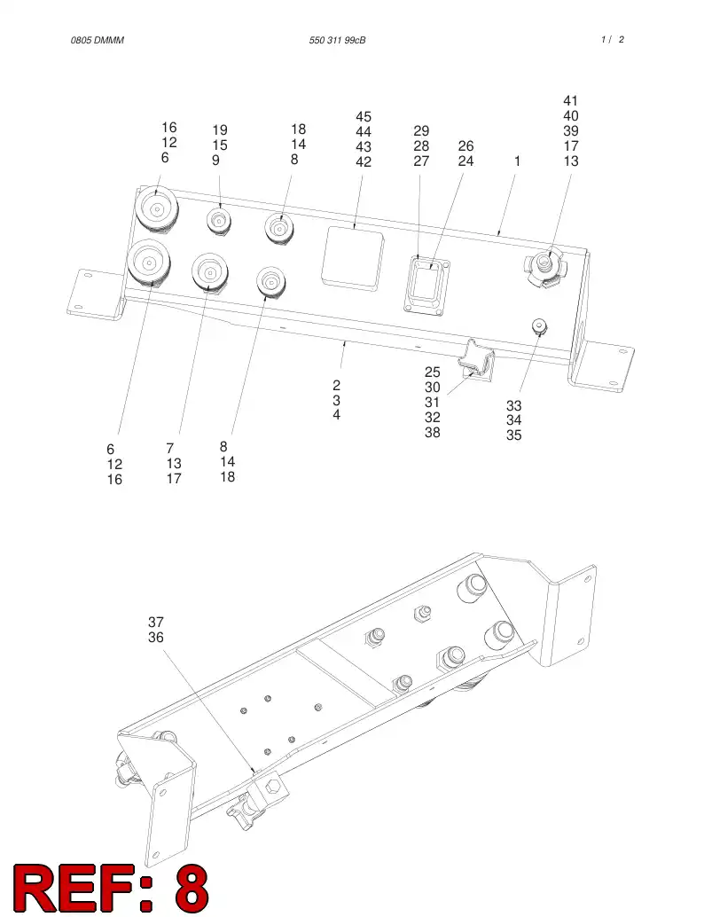81535239 815 352 39 Quick disconnect fitting - Sandvik Technical Drawing
