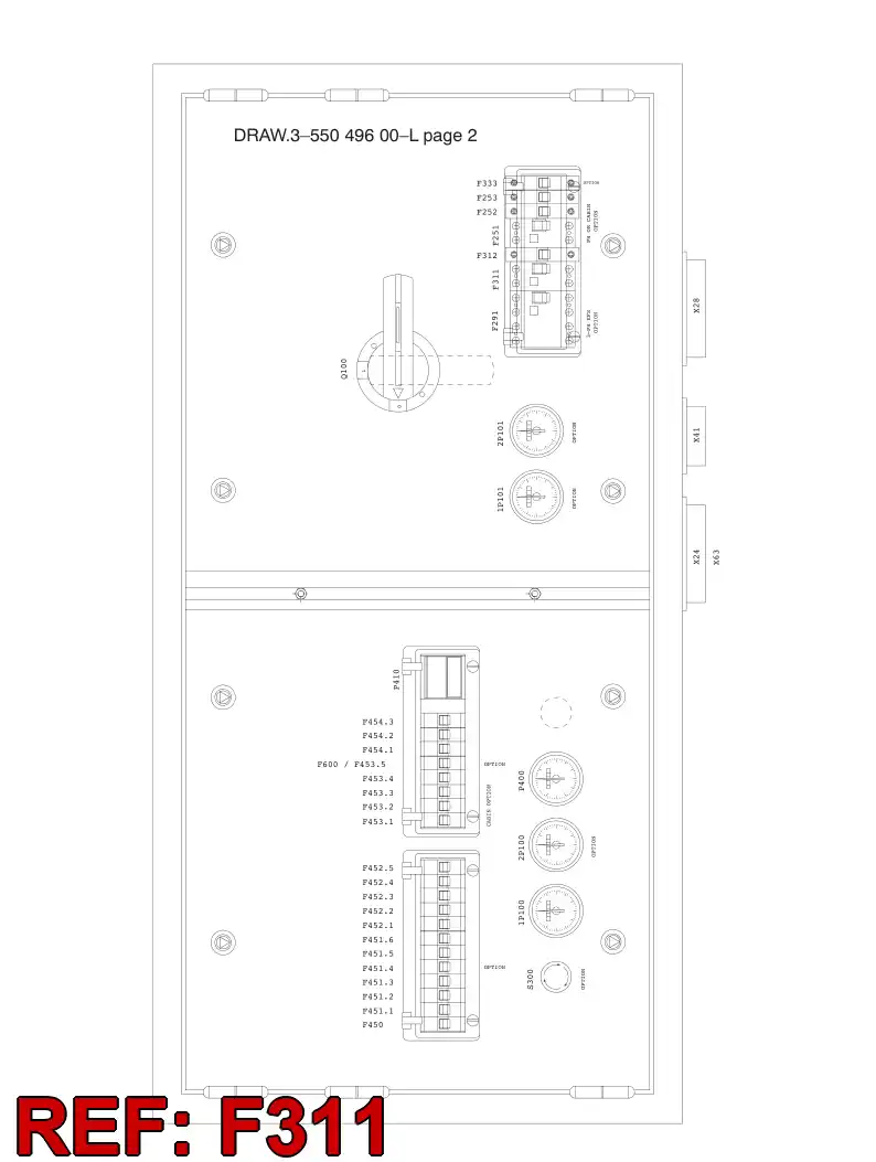 81541509 815 415 09 OTHER FAULT CURR. PROTECT. DEVICE 40A 30mA 2pol - Sandvik Technical Drawing