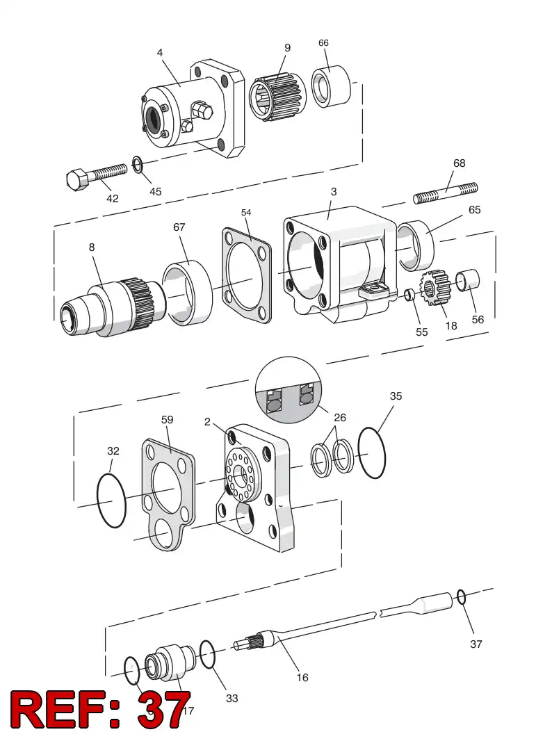 81555039 815 550 39 O-Ring - Sandvik Technical Drawing