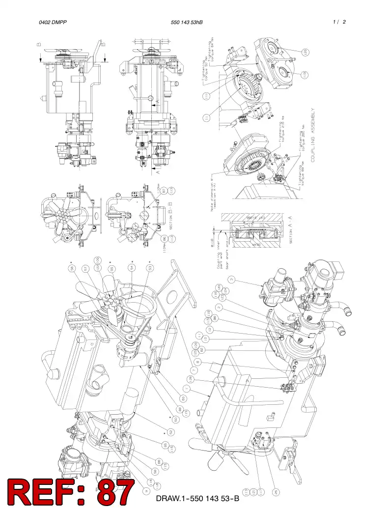 81574779 815 747 79 HEXAGON HEAD BOLT (HALF THREAD) - Sandvik Technical Drawing