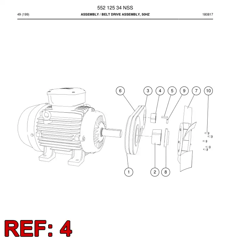 81588589 815 885 89 Sleeve, Conical - Sandvik Technical Drawing