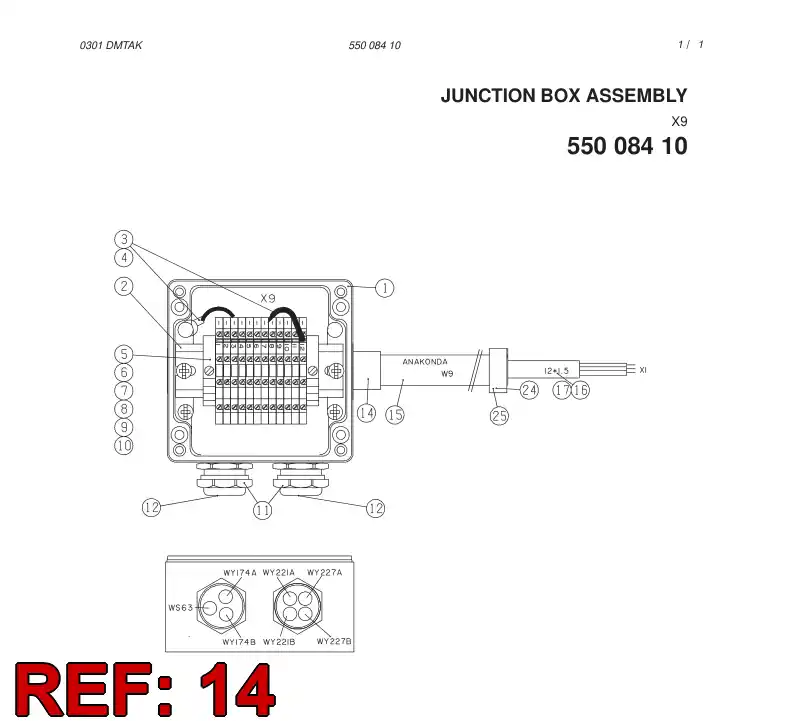 81600479 816 004 79 STRAIGHT FITTING - Sandvik Technical Drawing