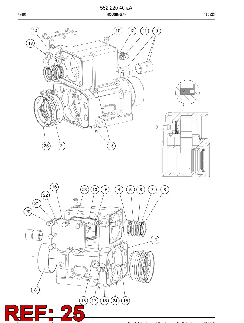 81616049b 816 160 49b O-ring - Sandvik Technical Drawing