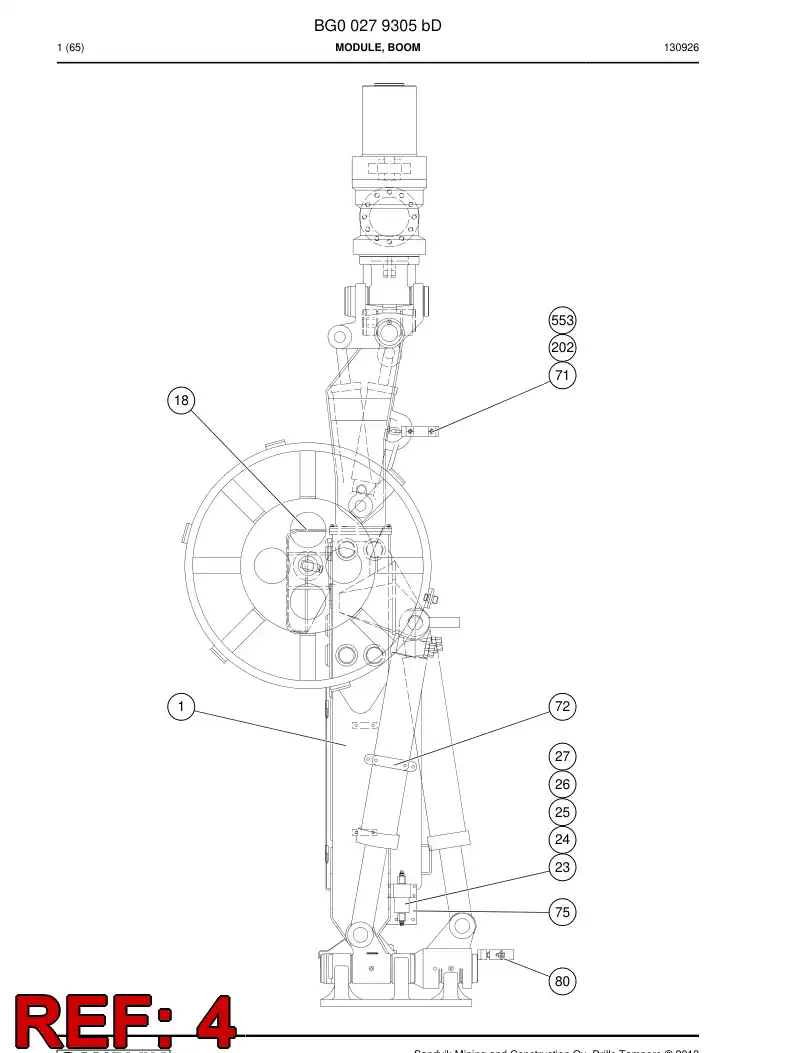 81621159 816 211 59 Fitting - Sandvik Technical Drawing