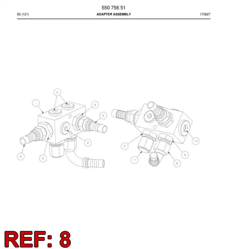 81621699a 816 216 99a Fitting - Sandvik Technical Drawing