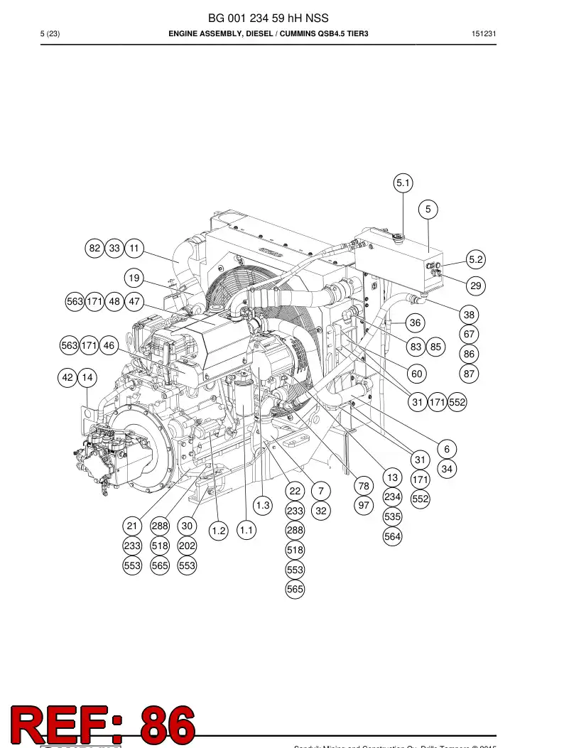 81621719a 816 217 19a Fitting - Sandvik Technical Drawing