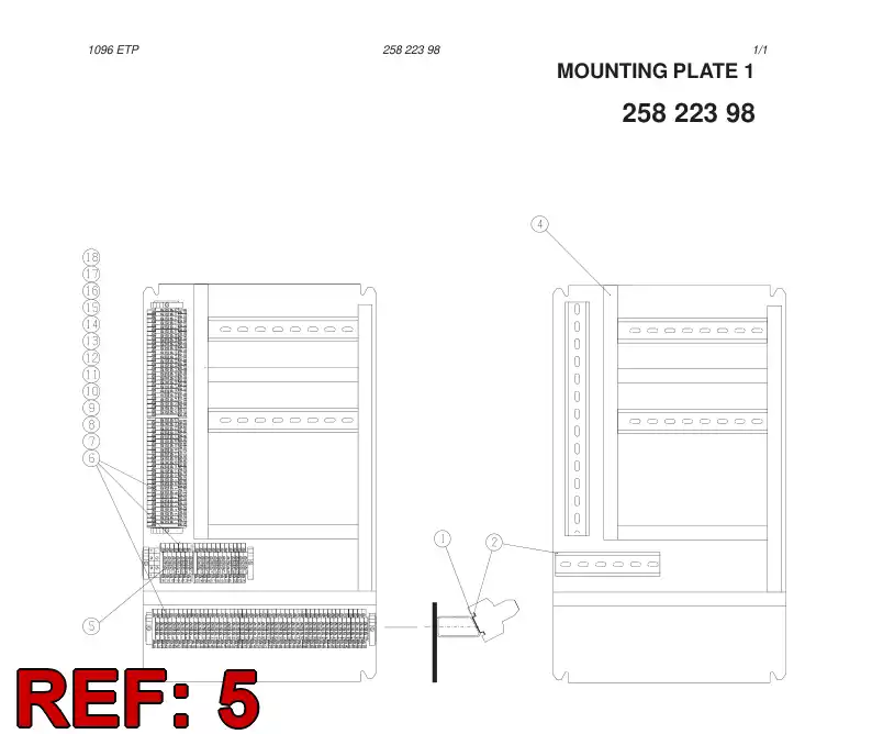 81623869 816 238 69 Terminal Block, Feed-Through - Sandvik Technical Drawing