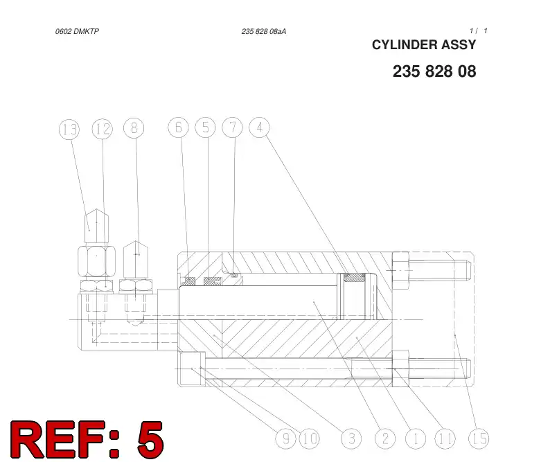81628409 816 284 09 Seal, U - Sandvik Technical Drawing