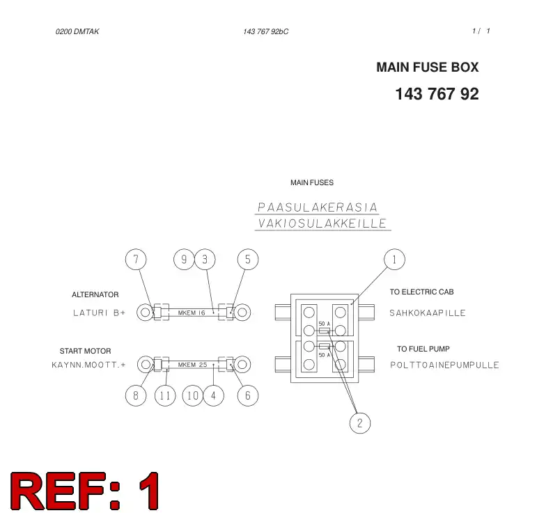 81632219 816 322 19 FUSE BASE - Sandvik Technical Drawing