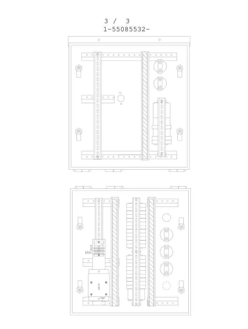 81634499 816 344 99 Cover, Terminal - Sandvik Technical Drawing