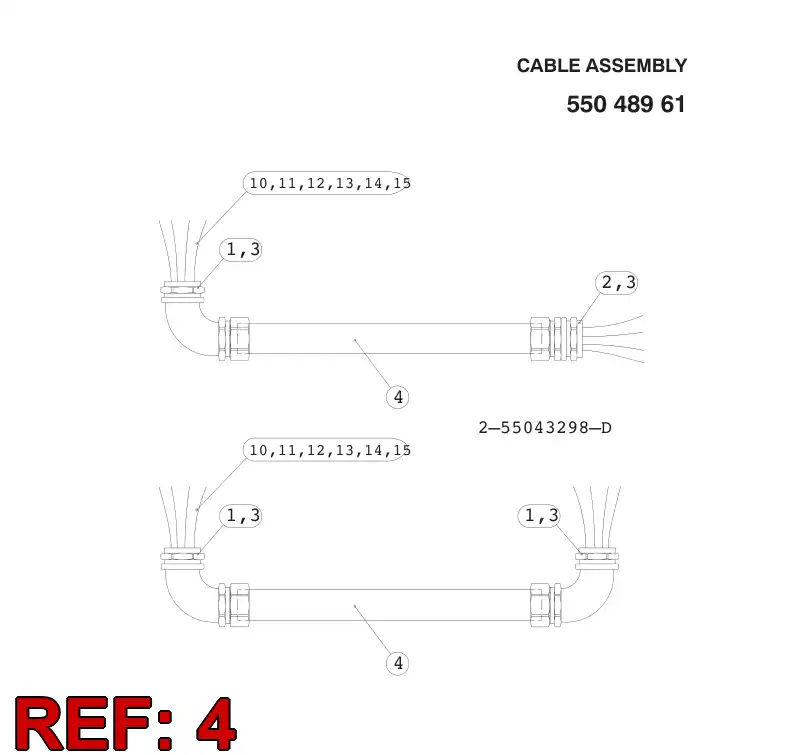 81640109 816 401 09 PROTECTIVE HOSE - Sandvik Technical Drawing