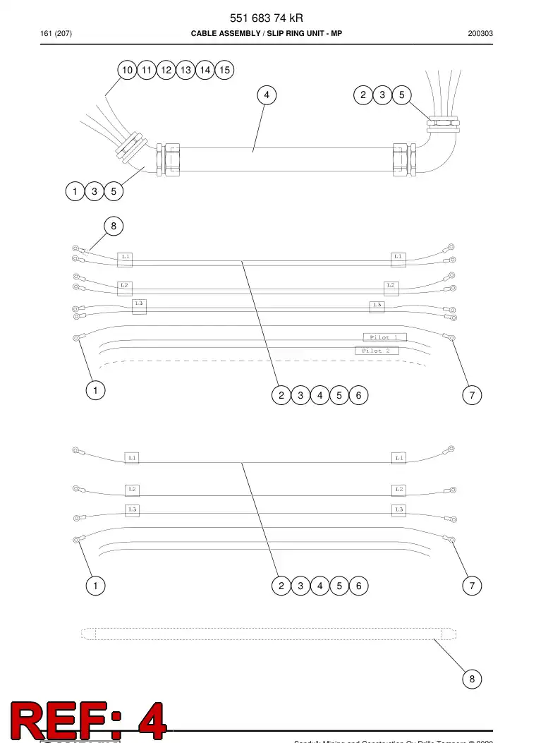 81640109a 816 401 09a Protective hose - Sandvik Technical Drawing