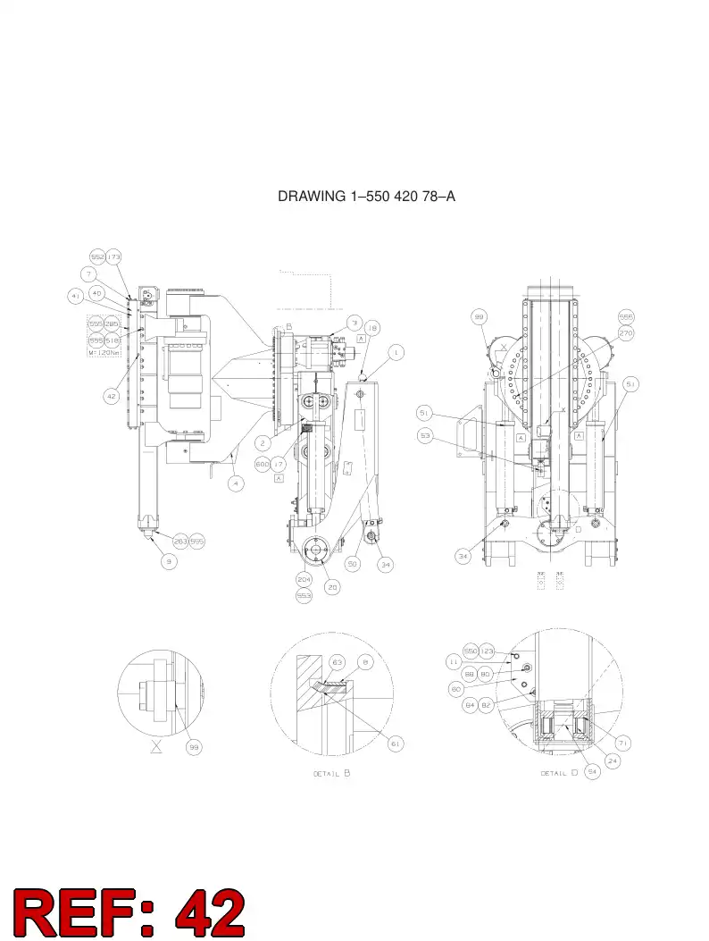81664759 816 647 59 HEXAGON HEAD BOLT SET - Sandvik Technical Drawing