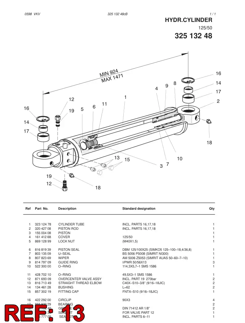 81671349 816 713 49 STRAIGHT THREAD ELBOW - Sandvik Technical Drawing