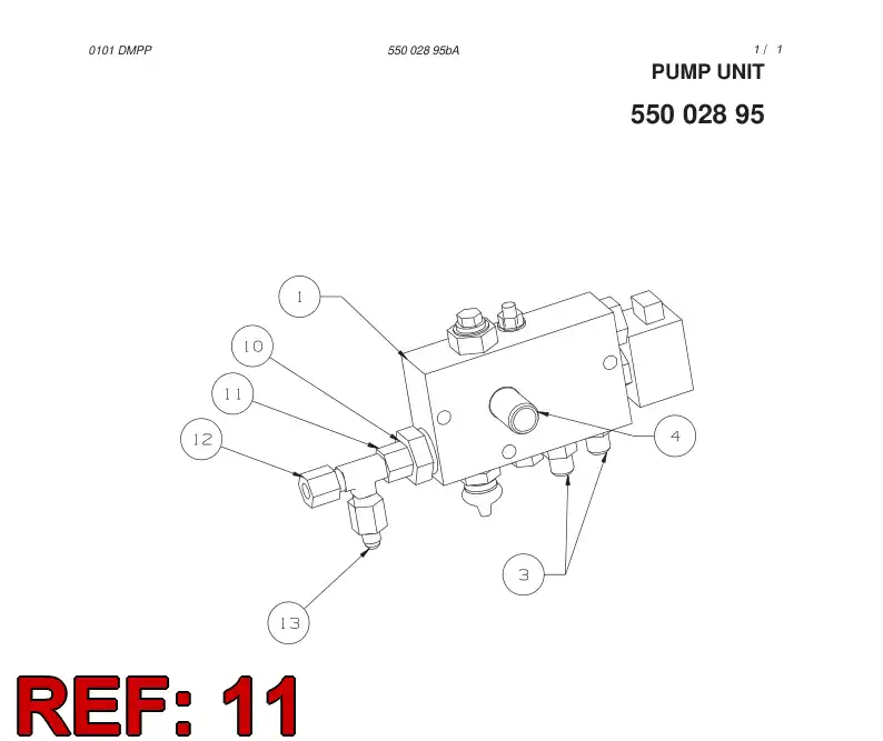 81671909 816 719 09 SWIVEL NUT RUN TEE - Sandvik Technical Drawing