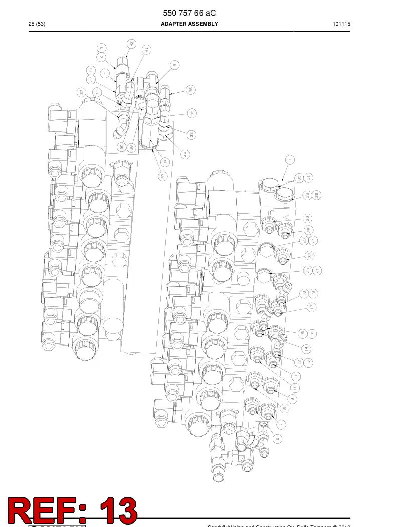 816 719 09a Adapter, Tee - drawing