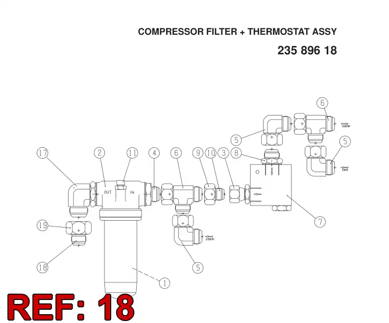 81672899 816 728 99 Reducer, Tube End - Sandvik Technical Drawing