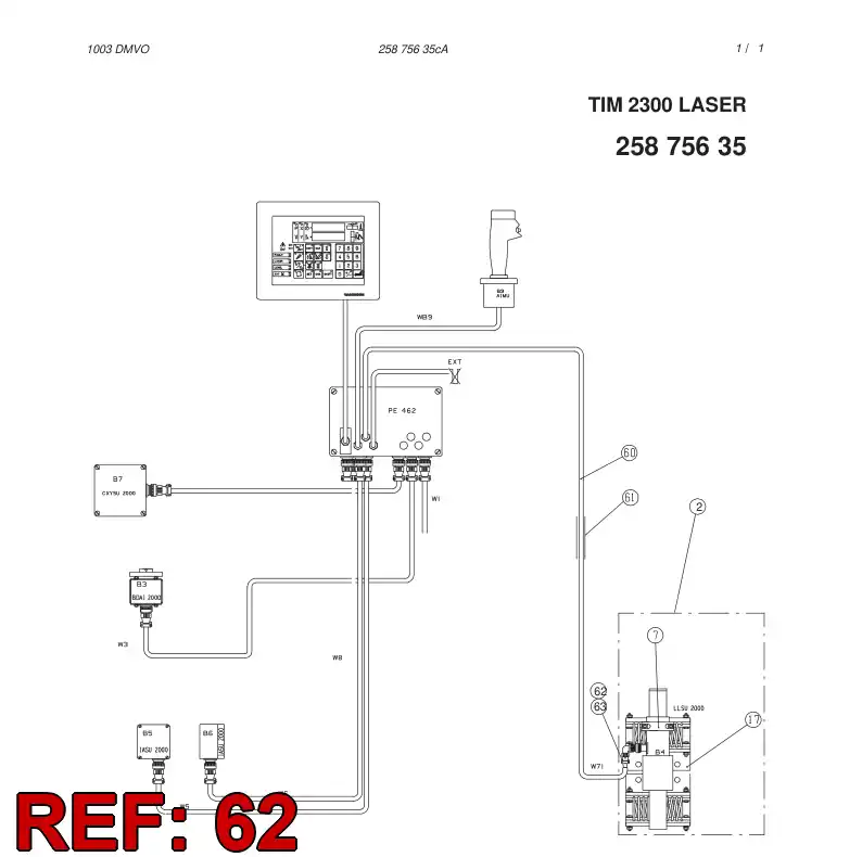 81676549 816 765 49 ADAPTER (HYDRAULIC) - Sandvik Technical Drawing