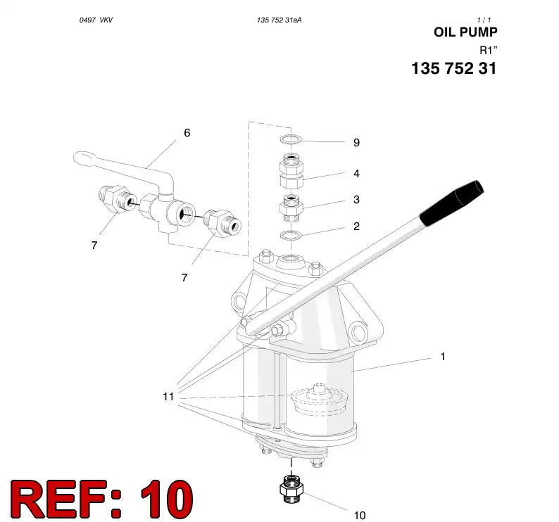 81676959 816 769 59 STRAIGHT THREAD ADAPTER - Sandvik Technical Drawing