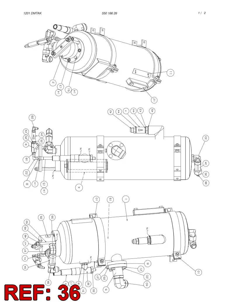81677559 816 775 59 Reducer, Tube End - Sandvik Technical Drawing
